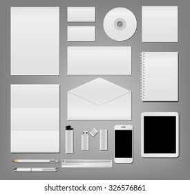 Set of corporate identity templates