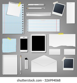 set of corporate identity templates