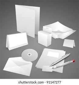 Set of corporate identity templates EPS10 vector