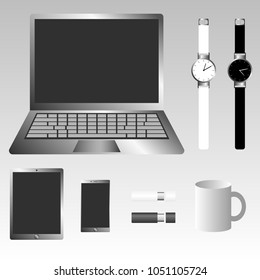Set of corporate identity templates. Vector illustration