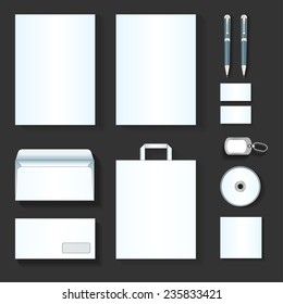Set of corporate identity templates. Vector illustration