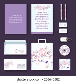 Set of corporate identity templates. Vector illustration