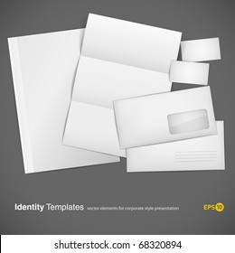 set of corporate identity templates. vector illustration. gradient mesh used (eps10)