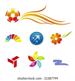 Set of corporate vector branding templates. Just place your own brand name.