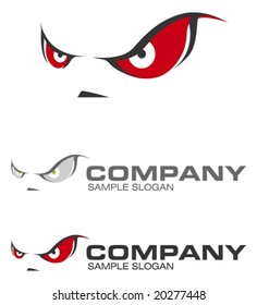 Set of corporate vector logo templates. Just place your own brand name.
