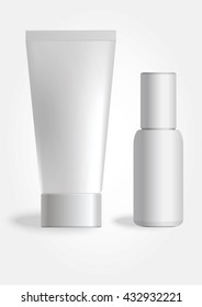 Set of Cosmetic Container / Package. Mock up