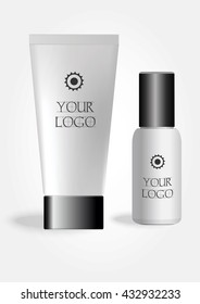 Set of Cosmetic Container / Package. Mock up