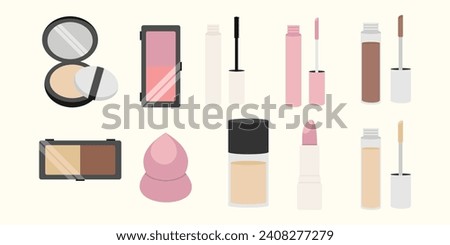 Set Cosmetic makeup Vector art