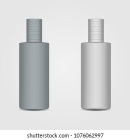 set of cosmetic products bottle on a white background vector illustration.