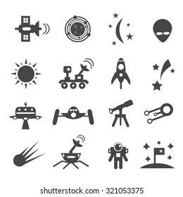 Set of cosmic icons
