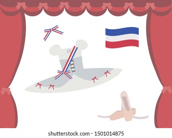 A set of costumes for ballet performances.