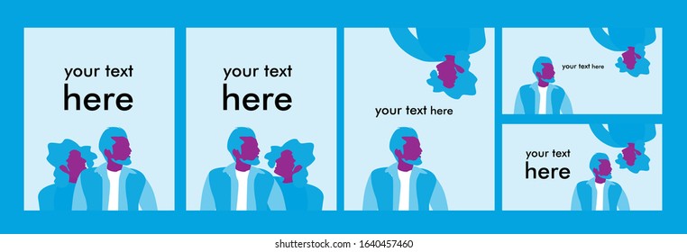 set couple background with blank space for valentine day theme