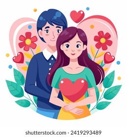 set of couple goals vector illustration