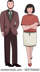 set of couple vector illustration