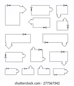 Set of coupon borders
