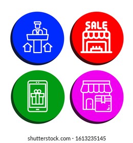 Set of coupon icons. Such as Promoting, Shop, Gift , coupon icons