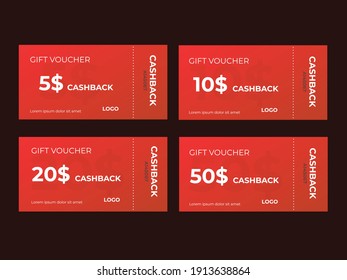 Set Of Coupon Promotion Sale For Website, Internet Ads, Social Media Or Coupon.
Cashback Coupon Discount. Coupon Discount With Vector Illustration
