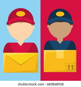 set couriers delivery service to giving out