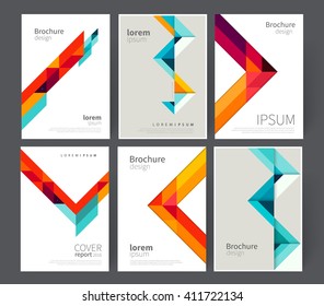 set cover for Brochure, leaflet, flyer, poster template. stock-vector abstract background. EPS 10