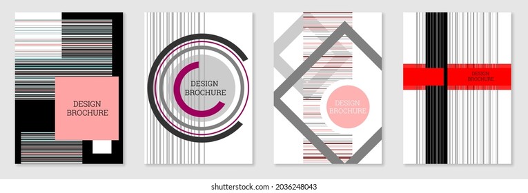Diseño de portada al estilo Memphis. Diseño geométrico, fondo abstracto. Portada moderna y brillante, pancarta, afiche, folleto. Colores creativos.