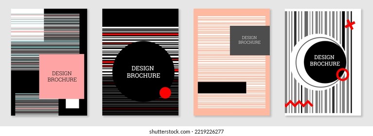 Diseño de portada al estilo Memphis. Diseño geométrico, fondo abstracto. Portada moderna y brillante, pancarta, afiche, folleto. Colores creativos.