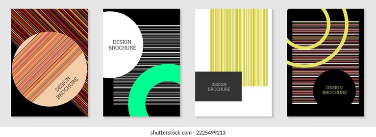Diseño de portada al estilo Memphis. Diseño geométrico, fondo abstracto. Portada moderna y brillante, pancarta, afiche, folleto. Colores creativos.