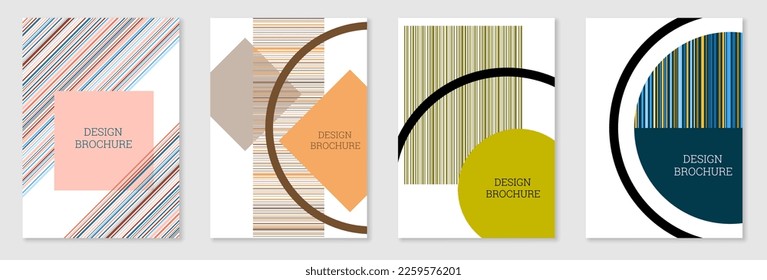 Diseño de portada al estilo Memphis. Diseño geométrico, fondo abstracto. Portada moderna y brillante, pancarta, afiche, folleto. Colores creativos.