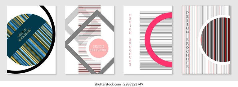 Diseño de portada al estilo Memphis. Diseño geométrico, fondo abstracto. Portada moderna y brillante, pancarta, afiche, folleto. Colores creativos.
