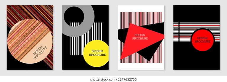 Diseño de portada al estilo Memphis. Diseño geométrico, fondo abstracto. Portada moderna y brillante, pancarta, afiche, folleto. Colores creativos.