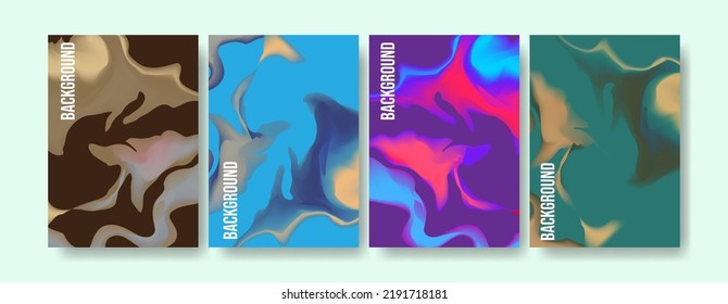 Set Of Cover Design Template in A4 Size. Colorful Background For Brochure, Flyer and Business Presentation