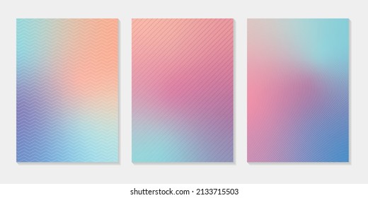 Set of cover design templates with gradient background. Modern vector template for brochure, flyer, cover, catalog, poster...