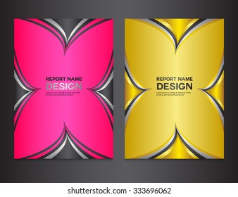 set Cover template vector illustration, brochure flyer, Annual report  Layout, book, booklet, poster, leaflet