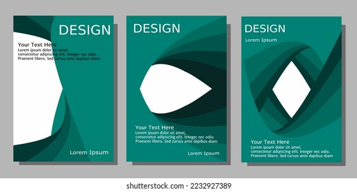 Set von Titelvorlagen. Hintergrunddesign für Banner, soziale Medien, Poster, Karte, Einladung und Buchumschlag