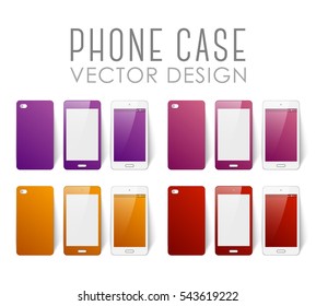 Set of covers and backgrounds for mobile phone screen