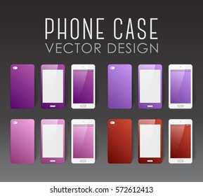 Set of covers and backgrounds for mobile phone screen