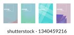 Set of covers, brochure, flyer template design with abstract background