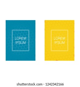 Set of covers, brochure, flyer template design with abstract background
