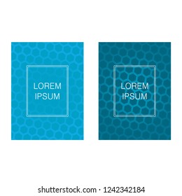 Set of covers, brochure, flyer template design with abstract background
