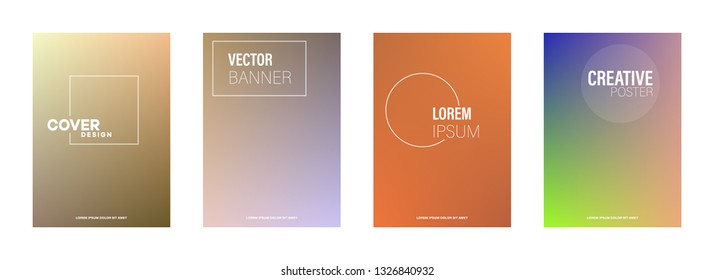 Set of covers, brochure, flyer template design with abstract background