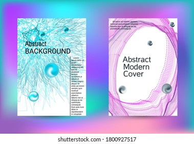 Conjunto de cubiertas para el diseño. Banner de arte de línea. Fondo de la música vectorial de ilustración aislada. Plantilla de impresión de vectores. Impresión geométrica. Resumen del fondo vectorial. 