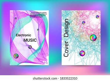 Conjunto de cubiertas para el diseño. Banner de arte de línea. Fondo de la música vectorial de ilustración aislada. Plantilla de impresión de vectores. Impresión geométrica. Resumen del fondo vectorial. 
