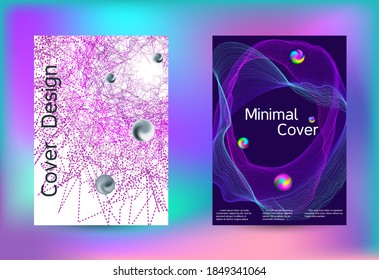 Set of covers for design. Line art banner. Isolated vector illustration vector music background. Business brochure template. Geometric print. Abstract vector background. 