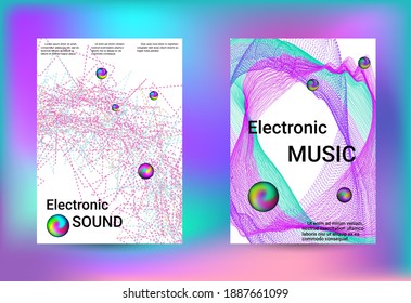 Deckensatz für Design. Line Art Banner. Einzige Vektorgrafik, Vektormusik, Hintergrund. Vorlage für Geschäftsbroschüren. Geometrischer Ausdruck. Abstrakter Vektorhintergrund. 