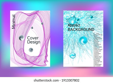 Conjunto de cubiertas para el diseño. Banner de arte de línea. Fondo de la música vectorial de ilustración aislada. Plantilla de impresión de vectores. Impresión geométrica. Resumen del fondo vectorial. 