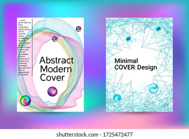 Conjunto de cubiertas para el diseño. Arte creativo mínimo. Plantilla de folleto comercial. Impresión geométrica. Resumen del fondo vectorial. 