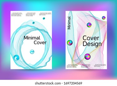Set of covers for design. Minimal vector coverage. Business brochure template. Geometric print. Abstract vector background. 