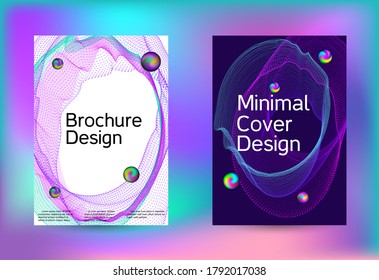 Set of covers for design. Minimal vector coverage. Vector print template. Geometric print. Abstract vector background. 