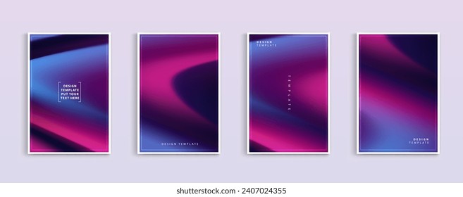 Set of covers design templates gradient abstract backgrounds of business. trendy modern design. applicable for landing pages, covers, brochures, flyers, presentations, banners. Vector design.