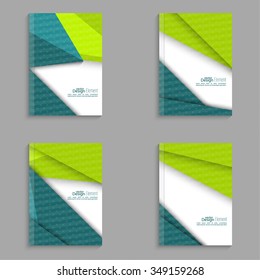 Set covers for magazine of colored stripes. 