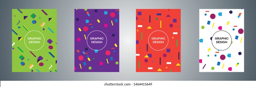 Set Covers with minimal design. Cool geometric backgrounds. Applicable for Banners, Placards, Posters, Flyers etc.